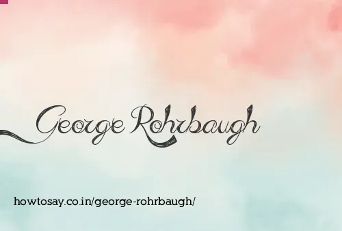 George Rohrbaugh