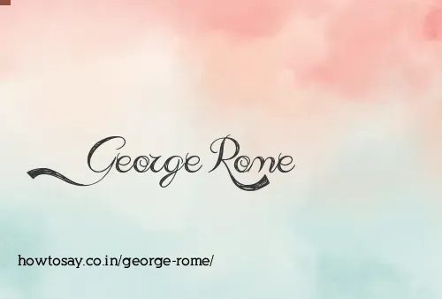George Rome