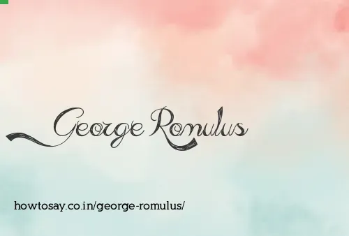 George Romulus