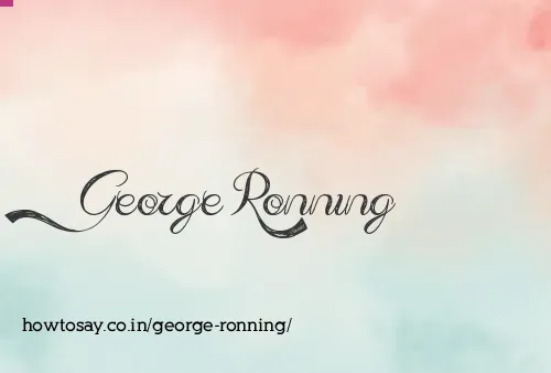 George Ronning