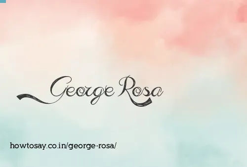 George Rosa