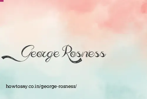 George Rosness