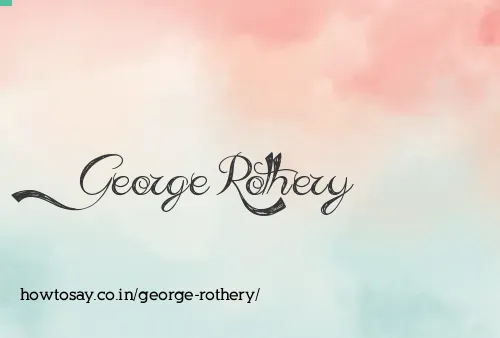 George Rothery