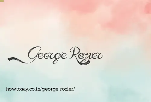 George Rozier