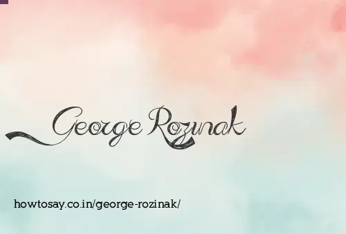 George Rozinak