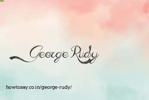 George Rudy