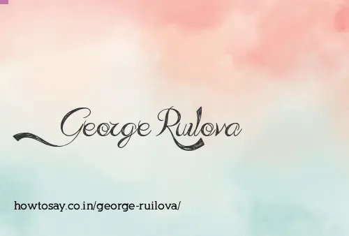 George Ruilova