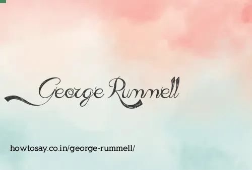 George Rummell