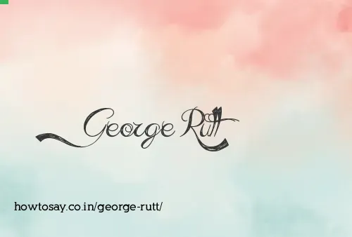 George Rutt