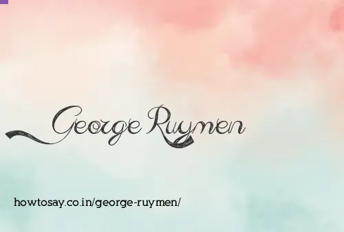 George Ruymen