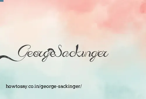 George Sackinger