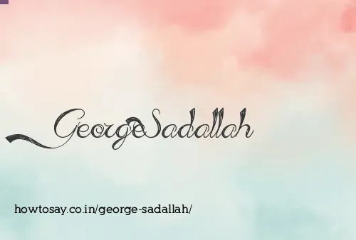 George Sadallah