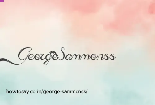 George Sammonss