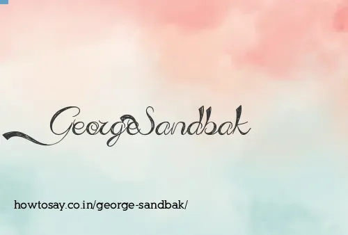 George Sandbak