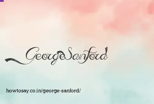 George Sanford