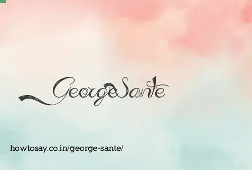 George Sante
