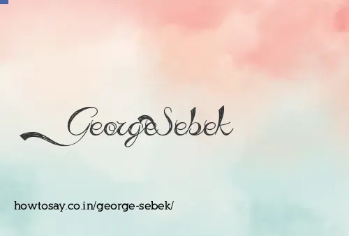 George Sebek