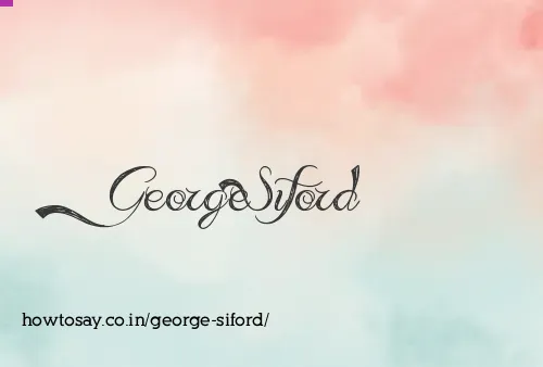 George Siford