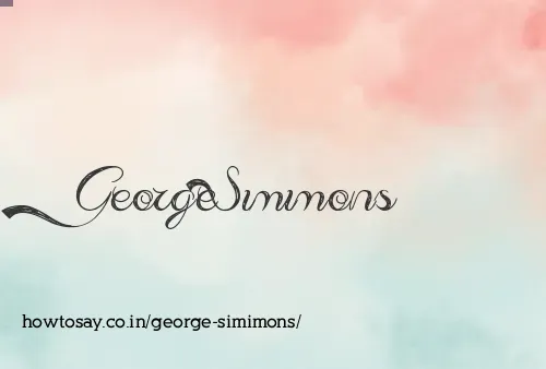 George Simimons