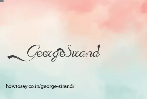 George Sirand