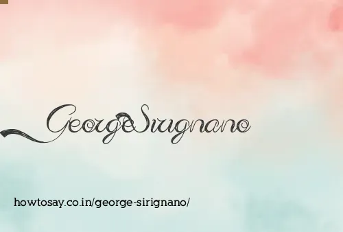 George Sirignano
