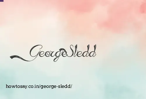George Sledd