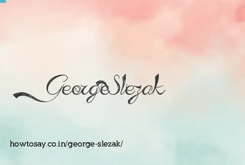 George Slezak