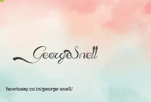 George Snell