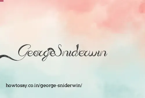 George Sniderwin