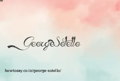 George Sotello