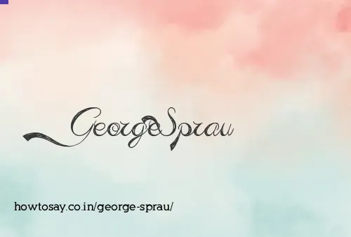 George Sprau