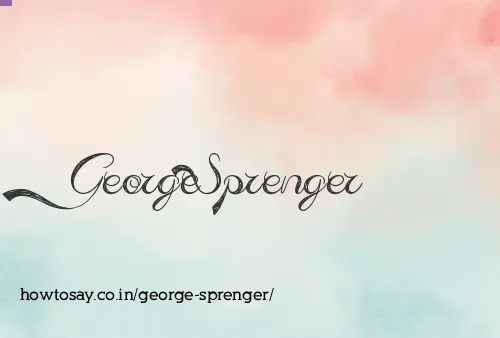 George Sprenger