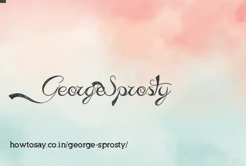 George Sprosty