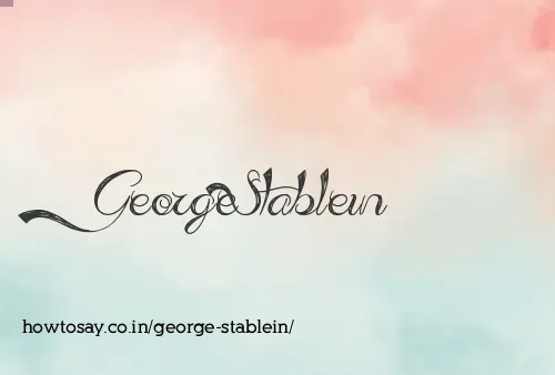 George Stablein
