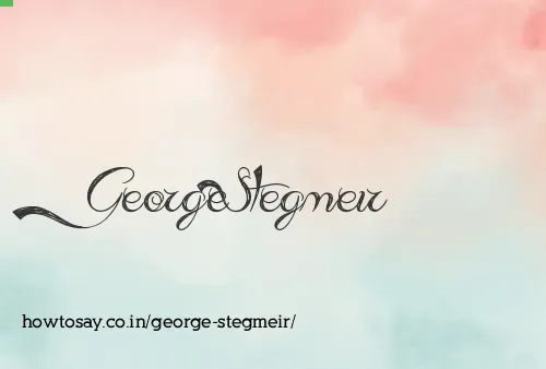 George Stegmeir