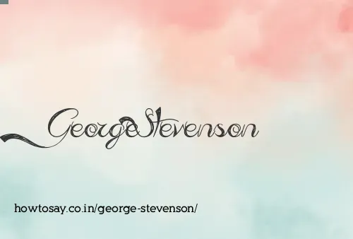 George Stevenson