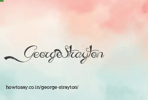 George Strayton