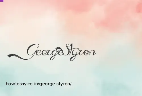 George Styron