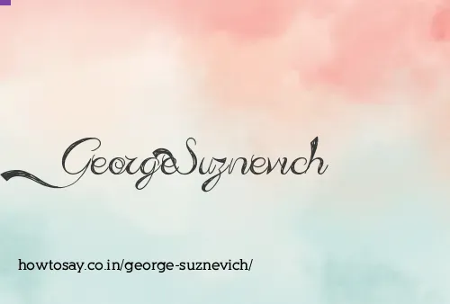 George Suznevich