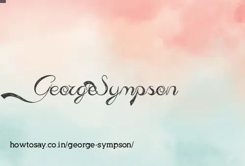 George Sympson