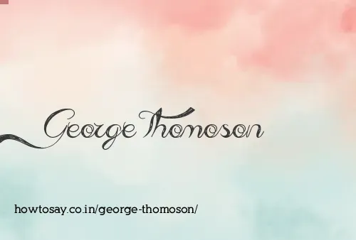 George Thomoson
