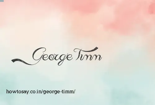 George Timm