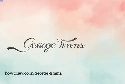 George Timms