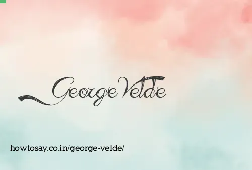 George Velde