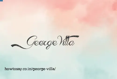 George Villa
