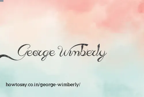 George Wimberly