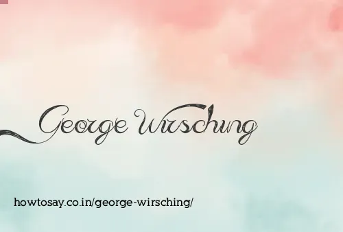 George Wirsching