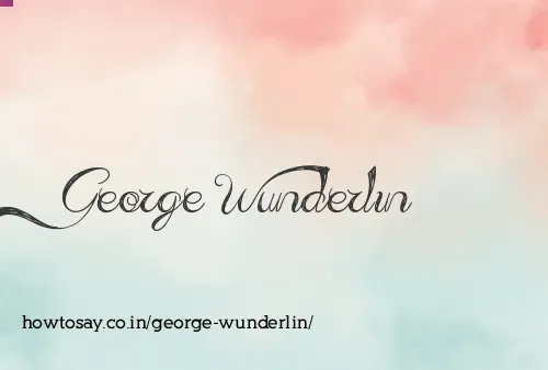 George Wunderlin