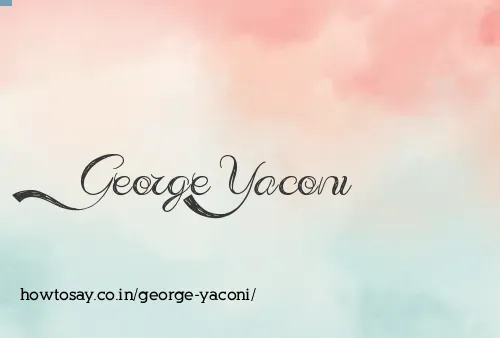 George Yaconi