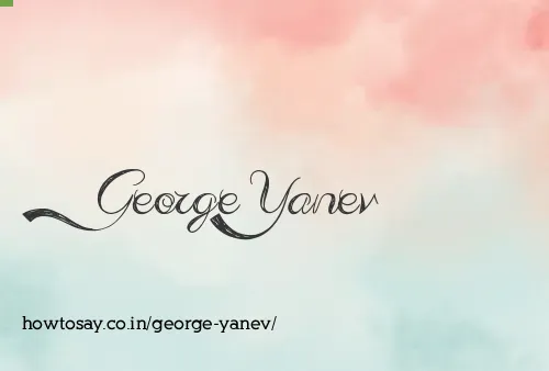 George Yanev